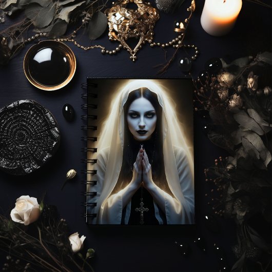 ゴシックの女性の祈り ノートブック
