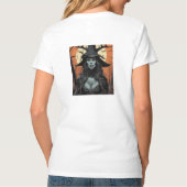 ゴシックの女性悪魔 Tシャツ (裏面)