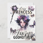 ゴシックの妖精ゴッドマザー提案写真 招待状 (正面)