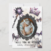 ゴシックの妖精ゴッドマザー提案写真 招待状 (裏面)