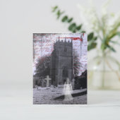 ゴシックの幽霊のよく出るな墓地の郵便はがき ポストカード (スタンド正面)