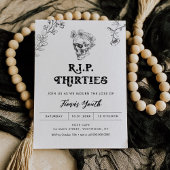 ゴシックの愛40th誕生日招待状, RIP 30's 招待状