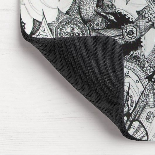 ゴシックの戦士、野蛮騎士、ファンタジー マウスパッド (コーナー)