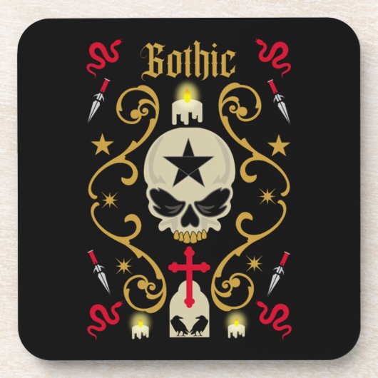 ゴシックの日とゴシック コースター (正面)