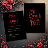 ゴシックの日付を保存 – Till Death Do Us Part 招待状