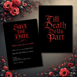 ゴシックの日付を保存 – Till Death Do Us Part 招待状