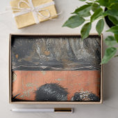 ゴシックの結婚スケルトンマーメイドスカルのデコパージュ 薄葉紙 (ギフト)