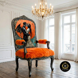 ゴシックの結婚スケルトンマーメイドスカルのデコパージュ 薄葉紙