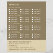 ゴシックの結婚柱、イベントプランナー広告ズ チラシ (裏面)