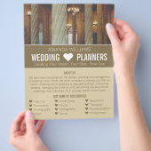 ゴシックの結婚柱、イベントプランナー広告ズ チラシ (手)