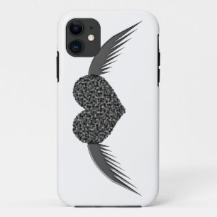 ゴシックの翼の愛のハートiPhone 5ケース iPhone 11 ケース