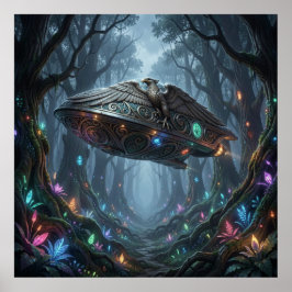 ゴシックの薄明+エーテル的なペラスギ人の風景 ポスター