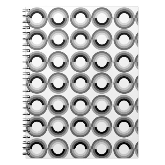 ゴシックの虹の螺線形ノート ノートブック (正面)