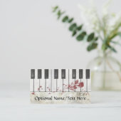 ゴシックの血まみれのピアノ名刺 名刺 (スタンド正面)