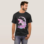 ゴシックのTrexのパステル調のTシャツ-審美的なVaporwave Tシャツ (正面フル)