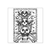 ゴシックは、悪を参照して、墓地のスケルトンのゴムのスタンプ ラバースタンプ (インプリント)