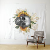 ゴシックひまわり骸骨 タペストリー (インサイチュ(横))