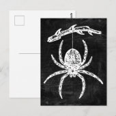 ゴシックぶら下がったスパイダーの枝はがき ポストカード (正面/裏面)