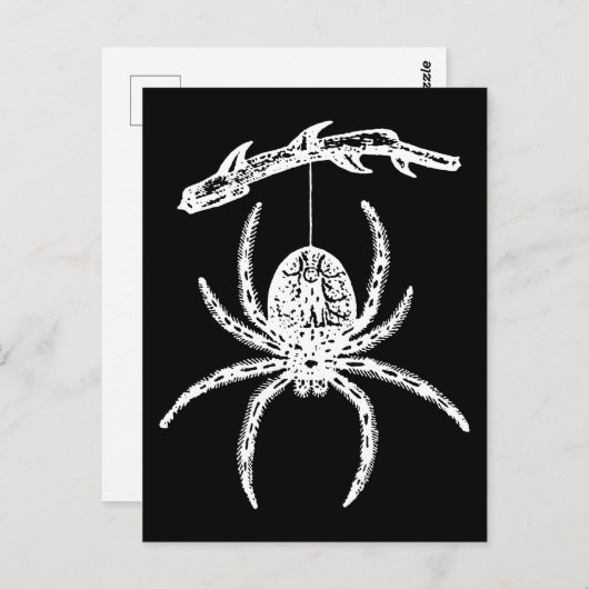 ゴシックぶら下がったスパイダーの枝 ポストカード (正面/裏面)