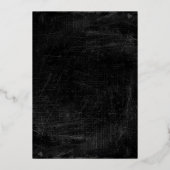 ゴシックぶら下がったスパイダーの枝 箔招待状 (裏面)