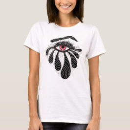 ゴシックアイインクスケッチタトゥーアート Tシャツ