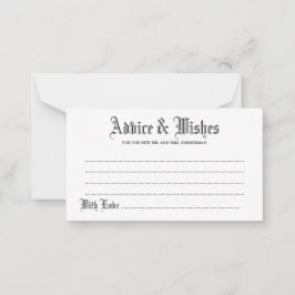 ゴシックアドバイス&ウィズ結婚ズカード アドバイスカード