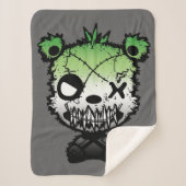 ゴシックアロマティックプライド旗色クマ シェルパブランケット (正面)