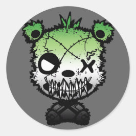 ゴシックアロマティックプライド旗色クマ ラウンドシール