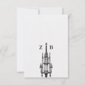 ゴシックアンティークモンストランス結婚式招待状 招待状 (裏面)