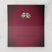 ゴシックアーチトレリスとスカル結婚ズ プレイスカード (内部開封)