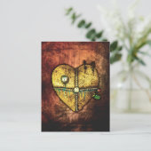 ゴシックアートのハートが欠けているポストカード ポストカード (スタンド正面)