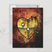 ゴシックアートのハートが欠けているポストカード ポストカード (正面/裏面)