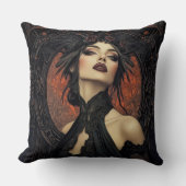 ゴシックアートヌーベルの女性 クッション (正面)