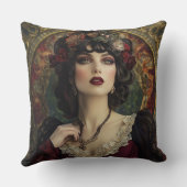 ゴシックアートヌーボーの女性 クッション (裏面)