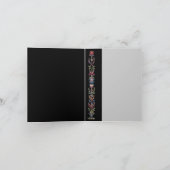 ゴシックアート小さな同情カード編集可能 カード (内部)