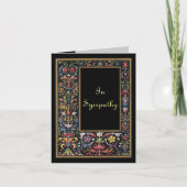 ゴシックアート小さな同情カード編集可能 カード (正面)