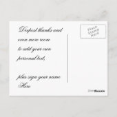 ゴシックアート オーダーメイド サンクス ポストカード (裏面)