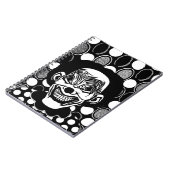 ゴシックイブドモンスター不気味なピエロ怖いサーカスアート ノートブック (左側)