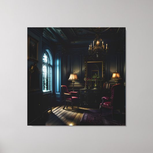 ゴシックインサイドマンションアンティーク キャンバスプリント (正面)