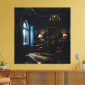 ゴシックインサイドマンションアンティーク キャンバスプリント (インサイチュ (リビング))