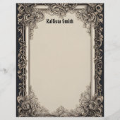 ゴシックインスパイア入り組み枠 レターヘッド (正面)