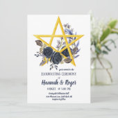 ゴシックウィッカ信者フローラ星形五角形ハンストインビタティ 招待状 (スタンド正面)