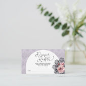 ゴシックウィッチハロウィーンベビーシャワーおむつラッフル エンクロージャーカード (スタンド正面)