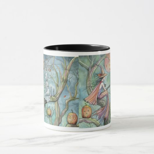 ゴシックウィッチ幽霊ハロウィーンマグ マグカップ (中央)