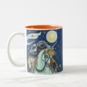 ゴシックウィッチ眠い中空ヘッドレスホースマンマグ ツートーンマグカップ (左)