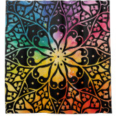 ゴシックウィンドレインボープライド シャワーカーテン (正面)