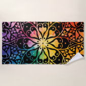 ゴシックウィンドレインボープライド ビーチタオル (正面)