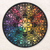ゴシックウィンドレインボープライド ラウンドペーパーコースター (正面)