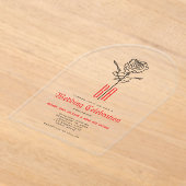 ゴシックウェディングアクリル招待状 アクリル招待状 (レイダウン)