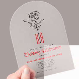 ゴシックウェディングアクリル招待状 アクリル招待状